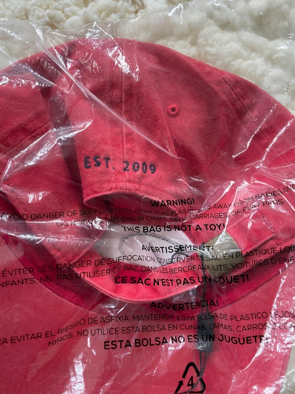 Rails Washed Red Baseball Cap with Embroidered Logo - Picture 6 of 6